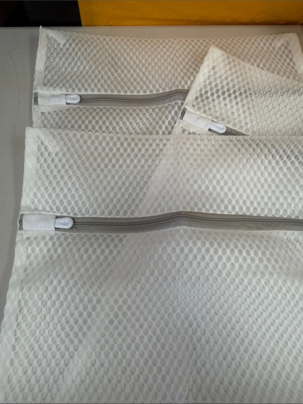 White Mesh Laundry and Bedding Wash Bags - 3 Pack all new gray and white durable
